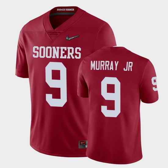 Men Oklahoma Sooners Kenneth Murray College Football Crimson Playoff Game Jersey